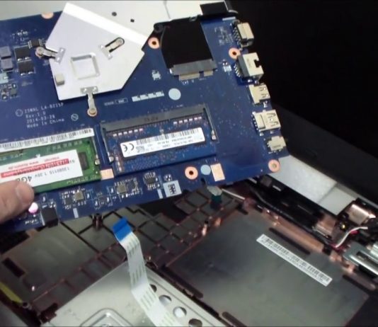 Разбор и замена памяти dimm Acer Extensa 2509 Notebook