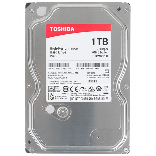Жесткий диск 3.5'' 1 Tb 7200 Serial ATA III Seagate 64 Mb ST1000DM010